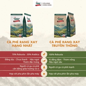 กาแฟบดเวียดนามพรีเมียม โรบัสต้า 70% และอาราบิก้า 30% บรรจุถุง 500 กรัม คุณภาพสูง จากผู้ผลิตดาซัง รับผลิตแบบ OEM/ODM - Product Image 3