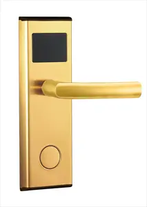 RF anahtar kart okuyucu rfid akıllı ahşap kapı kilitleri sistemi anahtarsız elektronik fiyat üreticisi dijital akıllı kapı otel kilidi