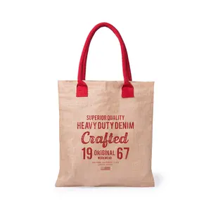 Bolsa de Compras de Yute y Algodón, Comercialización Sostenible, Hecho en China - Product Image 1