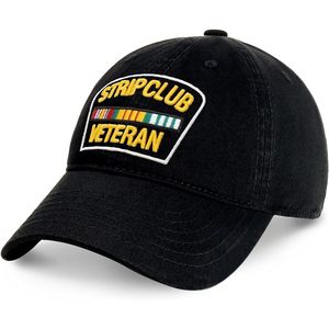 Strip Club Veteran Dad Hat Pre Curved Visor Cotton <b>Baseball</b> <b>Cap</b> Adjustable Hand Embroidered PC101 - Product Image 2