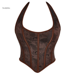Gilet gothique Vintage Sexy pour femmes, <span class=keywords><strong>Bustier</strong></span> grande taille, Clubwear de fête, Corset, haut court - Product Image 6