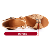Chaussures de danse salsa pour femmes, chaussures de danse latine pour filles, talons de 5/7 cm, chaussures de performance souples pour femmes