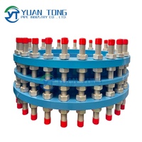 YUANTONG BF3 PN10 PN16 DN50-DN3000 Joint de démontage à bride en fonte ductile GGG40 avec tige de liaison complète, revêtement époxy, joint NBR pour tuyauterie