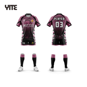 Maillot de Rugby de <span class=keywords><strong>tatouage</strong></span> <span class=keywords><strong>personnalisé</strong></span> pur sur le fichier maillot de Rugby Club de Sublimation Pacific Rugby League Wear Teamwear - Product Image 2