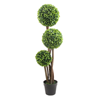 Bulbe artificiel de bois de forêt, boule d'herbe, bonsaï, plantes en pot pour décoration intérieure, maison, vente en gros
