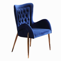 Chaises de salle à manger à bras souple modernes de luxe avec dossier Tabouret de bar de cuisine Chaise longue haute de comptoir