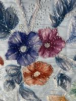 Tissu satiné en polyester de poids moyen, imprimé floral, respirant, écologique, à séchage rapide, brillant et lustré, pour robe, chemisier, jupe pour femme