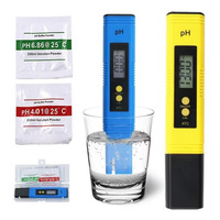 Testeur de qualité de l'eau pour animaux de compagnie, pH-mètre à bouton-poussoir, grand écran, étalonnage automatique, stylo de test de pH, aquariums, aquaculture, plastique