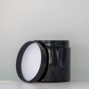 Envases de Plástico para Cosméticos y Cuidado de la Piel de Grado Alimenticio de 500 ml/16 oz, Frascos de Crema con Tapas Negras para Cuidado de la Piel y Cosméticos - Product Image 2