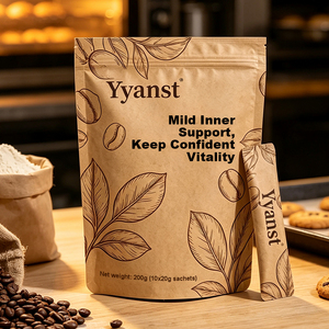 กาแฟบำรุงกำลังสำหรับผู้ชาย OEM ODM 20 กรัม*10 ซอง 200 กรัม บรรจุภัณฑ์แบบซองตั้ง Eco Kraft เครื่องดื่มสมุนไพรสำเร็จรูปเพิ่มความมั่นใจให้ผู้ชาย - Product Image 2