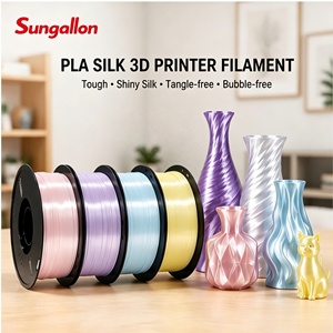 Filamento para Impresora 3D PLA+Silk de Venta Directa de Fábrica Sungallon, 1.75mm, 1kg/rollo, Fácil de Imprimir, Sin Deformaciones ni Filamentos - Product Image 1