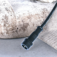 Adaptateur de câble en nylon étanche IP67 M6/M8, 2P mâle/femelle, contact en cuivre 5A, connecteur électrique automobile 2 fils pour LED