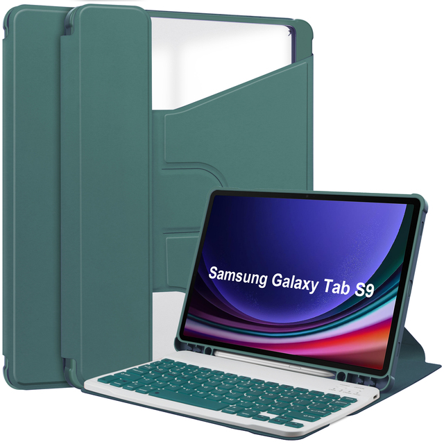 Keyboard with Case for Samsung Galaxy Tab S10 FE 10.9'' X520/X526B, Tab S9 FE 10.9'' X510/X516, Tab S9 11'' X710/X716B/X718U