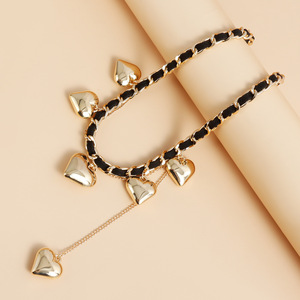 Châu Âu và amrican chéo-bordr jwlry <span class=keywords><strong>elgant</strong></span> Y2K Hart exaggratd chokr VT rop NICH dsign SWT mát tassl - Product Image 4