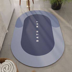 Tapis de sol en pierre de diatomite Wsy416 personnalisé, antidérapant, super absorbant, séchage rapide, pour douche et salle de bain - Product Image 3
