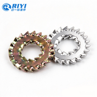 Q411 Internal & External Serrated Lock Washer Galvanized Tooth Locking Washer Fastener Manufacturer Direct Supply