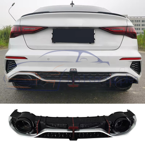 Difusor Trasero para Parachoques, Accesorios para Auto, Compatible con <span class=keywords><strong>A3</strong></span> Facelift RS3-R 2021 <span class=keywords><strong>2022</strong></span>, con Puntas de Escape - Product Image 2