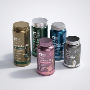 Options d'emballage haut de gamme pour les compléments alimentaires en capsules de taille 00 avec 30 ou 60 capsules Emballage en aluminium pour compléments alimentaires - Product Image 4