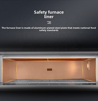 Four commercial hybride électrique et à gaz tout-en-un en acier inoxydable pour la cuisson de pain, gâteaux, pizzas, biscuits et autres produits de boulangerie
