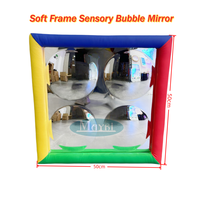 Juguetes para Necesidades Especiales, Espejo de Burbujas Sensorial para Pared, Estimulación Visual Interactiva, Juego de Espejos Convexos Acrílicos para Salas de Juego Infantiles