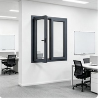 Fenêtre en aluminium à isolation acoustique de qualité supérieure pour une vie paisible