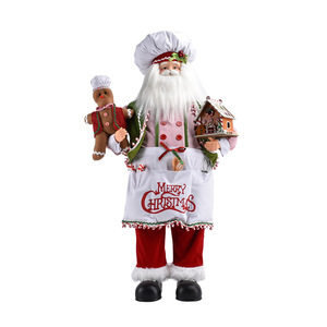 Decoración de Tela de Papá Noel de 30 cm, Estilo Nórdico, para Hoteles, Restaurantes, Decoración Navideña para Mostradores, Figura y Juguete Navideños - Product Image 6