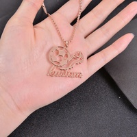 Collier pendentif de football personnalisé Qiuhan OEM/ODM, collier en acier inoxydable 18K, collier significatif, cadeau de bijoux pour garçons et hommes
