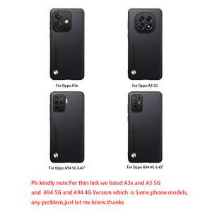 Coque arrière de protection en cuir végétalien souple pour Oppo A5 <span class=keywords><strong>5G</strong></span> / A3x / <span class=keywords><strong>A94</strong></span> <span class=keywords><strong>5G</strong></span> / <span class=keywords><strong>A94</strong></span> 4G coque de téléphone à couverture complète - Product Image 2