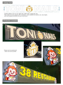 Specchio Infinito personalizzato Segno Segno Segno 3D per le imprese Personalizzato RGB Luce al Neon a binario aperto Segno di Lettere del Canale di Lettere - Product Image 6