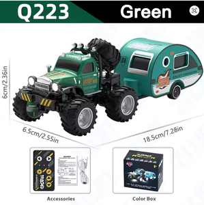 Nuevo JJRC Q222 Q223 Camión RC Miniatura 1:64 con Remolque, de Aleación, Todoterreno, con Control Remoto, Modelo de Coche de Juguete - Product Image 4
