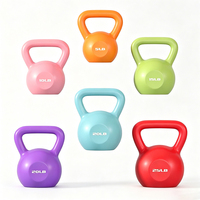 Kettlebell réglable en PVC coloré, rempli de ciment, 5-25 LBS, durable, écologique, portable, pour la musculation à domicile