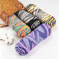 Fil fantaisie 100 % acrylique teint, épais, 5 brins, 100 g par pelote, pour tricot de bébé et couture – Vente en gros