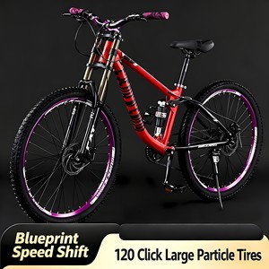 26 Inch Mountain Bike Hydraulic Disc Brake Full Suspension Aluminum Alloy <b>Frame</b> 10 Speed Girls All Terrain <b>Bicycle</b> - Product Image 3