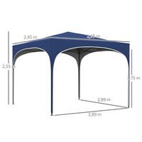 Tente de promotion extérieure pliable sur mesure, tente de réception commerciale pour événements