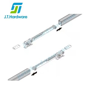 <span class=keywords><strong>Rail</strong></span> coulissant de roue suspendue pour entrepôt de grange rouleau de <span class=keywords><strong>porte</strong></span> en bois de Style moderne 100KG rouleau de <span class=keywords><strong>porte</strong></span> <span class=keywords><strong>coulissante</strong></span> lisse hydraulique - Product Image 5