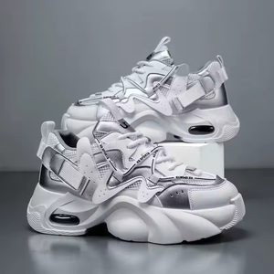 Thick-soled height-increasing casual shoes <b>light</b> luxury versatile sports shoes non-slip fashion trendy casual chunky men's shoes - Product Image 2