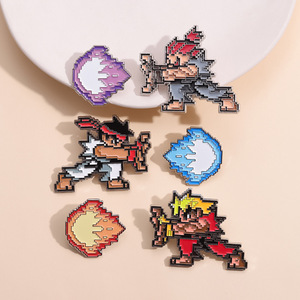 En gros, épingles en métal, épingles en émail souple, breloques, souvenirs et cadeaux sur le thème de l'anime et des jeux japonais, pour vêtements, en stock en gros à prix abordable - Product Image 3