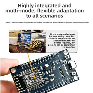 Module WiFi Merrillchip <span class=keywords><strong>ESP8266</strong></span>, port série NodeMcu, carte mère pour carte de développement WiFi 4, écran OLED - Product Image 4