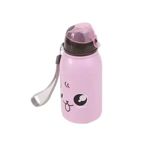 500ML new fun sealed sippy cup plastic children and students with outdoor cartoon water bottle