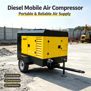 Compresseur d'air à vis portable 53 kW 8 bars robuste pour l'exploitation minière, le forage et la construction - Product Image 1