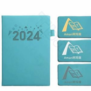 2026 2025 Customized logo A5 B6 PU Leather Hard Cover Journal Notebook Password <b>Book</b> to Do List - Product Image 3