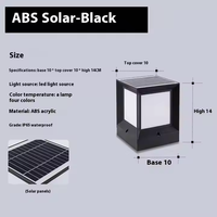 Nouvelles lampes de jardin LED rechargeables activées par l'énergie solaire lampes de colonne extérieures étanches pour décor de paysage alimentation ca IP65