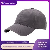 Casquette de baseball en coton lavé vierge en stock, casquette de baseball à broder, logo personnalisé, plusieurs couleurs au choix