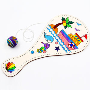 Raquette de <span class=keywords><strong>peinture</strong></span> en bois créative pour enfants, cadeau de Noël à la main, design graffiti, cadeau - Product Image 1