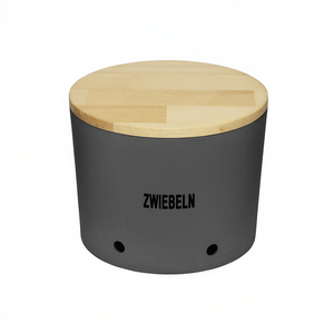 Onion Pot Natural Design Beechwood Lid Food <b>Storage</b> <b>Container</b> - Product Image 2