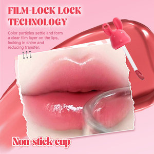 MLM customizable Glossy Mirror Effect <b>Lip</b> Gloss Long Lasting Waterproof Non-transfer Moisturizing <b>Lip</b> Glaze 6 Trendy Colors - Product Image 5