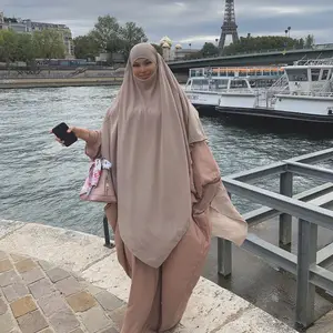 Hot Bán Giá Rẻ Hồi Giáo Khăn Phụ Nữ Hijab Rop Hồi Giáo Borka Khimar Chador Niqab Burqa Overhead Khimar Ngay Lập Tức Hijab Voan