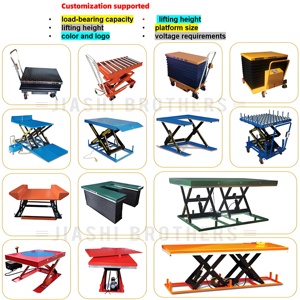 Hafif Elektrikli Taşınabilir Standart Kaldırıcı Platform Makaslı Kaldırma Masası Depo Çalışmaları İçin - Product Image 6