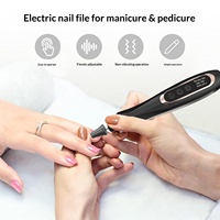Machine à ongles électrique ultra-portable à faible production de chaleur, rechargeable, avec éclairage LED, pour manucure – Meilleure vente à l'export.