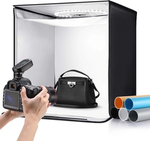 Caja de Luz LED Portátil USB de 40cm, Plegable, para Fotografía de Productos y Joyería, Fotomatón, en Oferta - Product Image 1